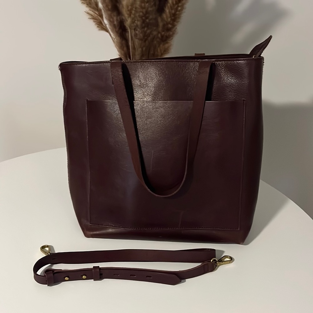 Madewell Zip Top Medium Transport Tote